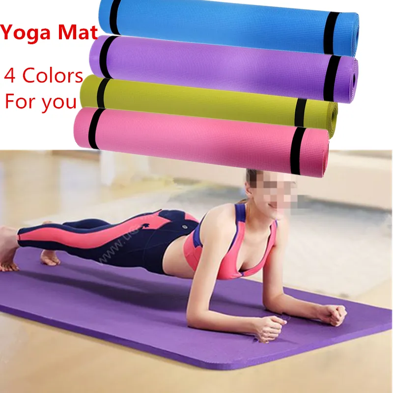 workout on yoga mat