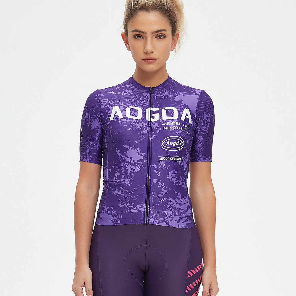 Aogda Women's Pro Fit Cycling Jersey,Areo Bicycle Jersey