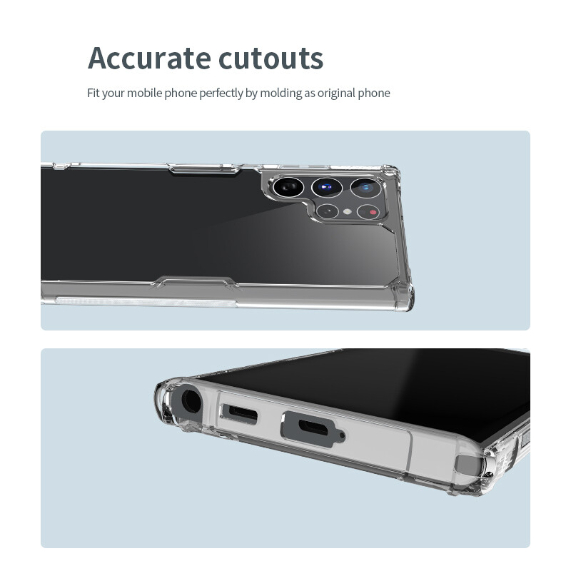 Nillkin Soft Silicone Phone Case and Shockproof Back Cover for Samsung Galaxy S22 Ultra description image 12