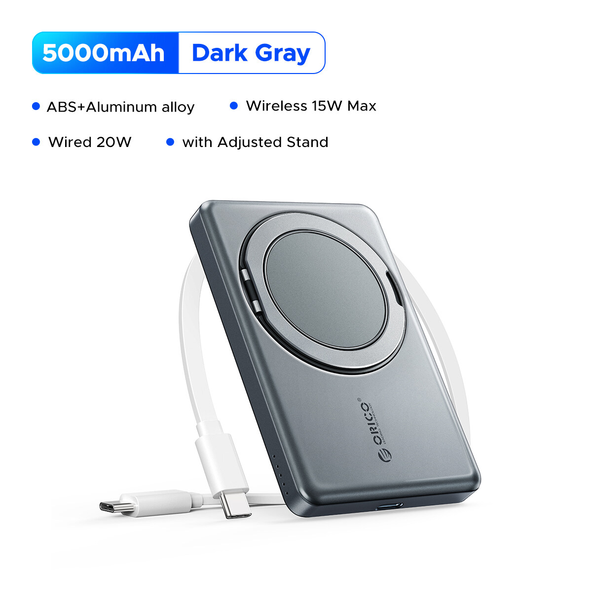 ORICO PD25W 10000mAh Mini PowerBank 5000mAh 10000mAh không dây Powerbank cho Samsung S24 siêu Samsun