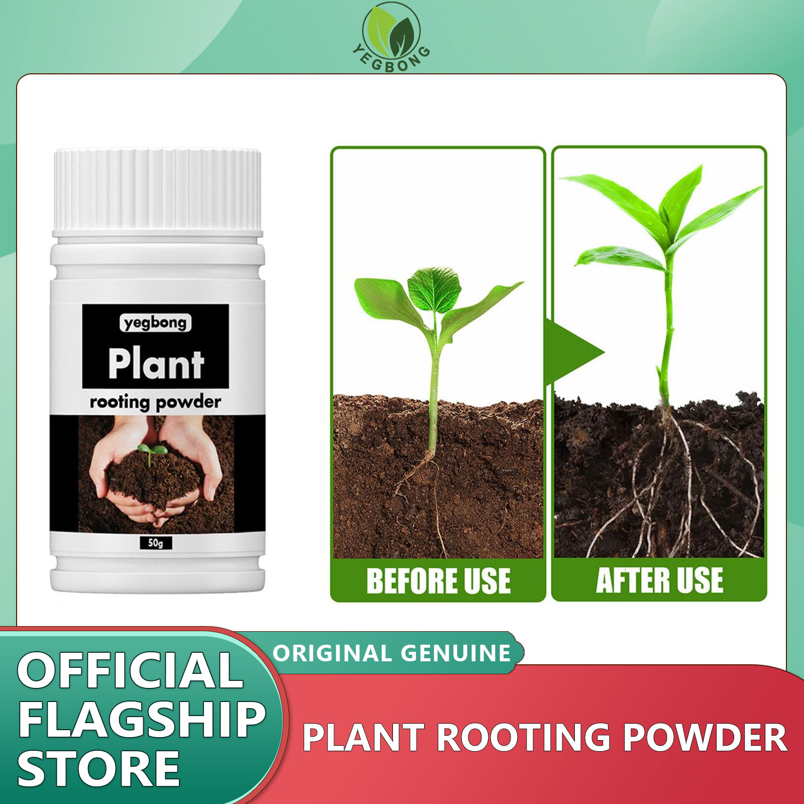 YEGBONG Soil Activator Promote Rooting Plant Soil Treasure Activator Disease Prevention Regulates Acid-alkaline Water-soluble Fertilizer Treasure Activator Soil Activator Hardening Activated Rooting Plant Flower Fertilizer Soil Rooting Powder ราคา 119 บาท*ส่งฟรี