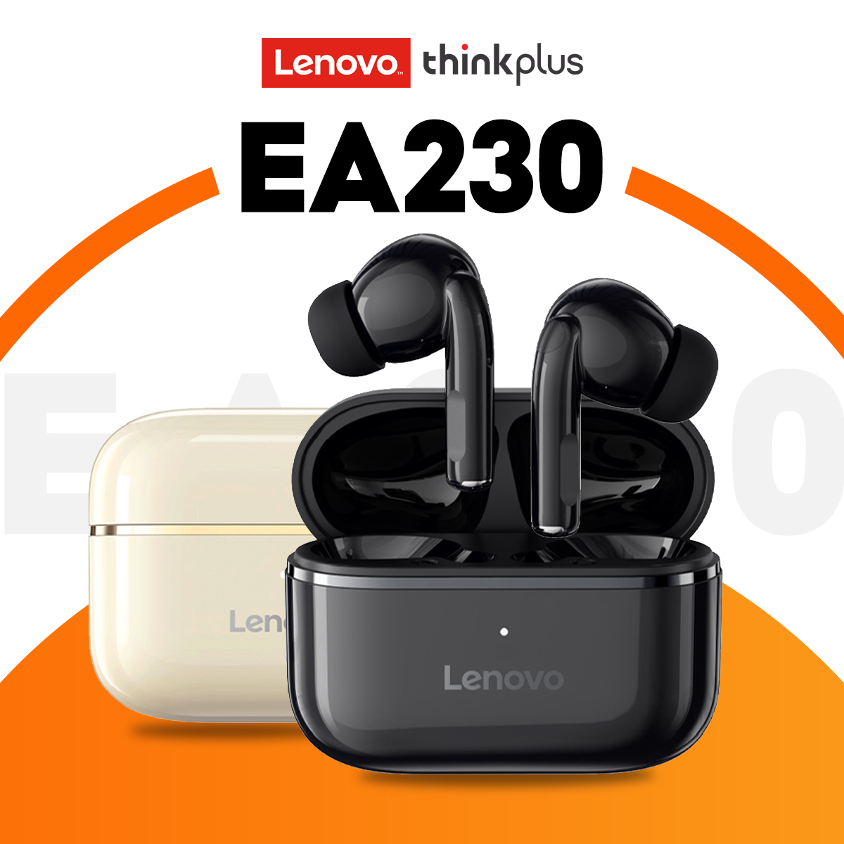 Lenovo EA230 Bluetooth Wireless Earbuds TWS Mini Earphone Bluetooth 5.4 Touch Control Long Battery Life with Mic ราคา 183 บาท*ส่งฟรี