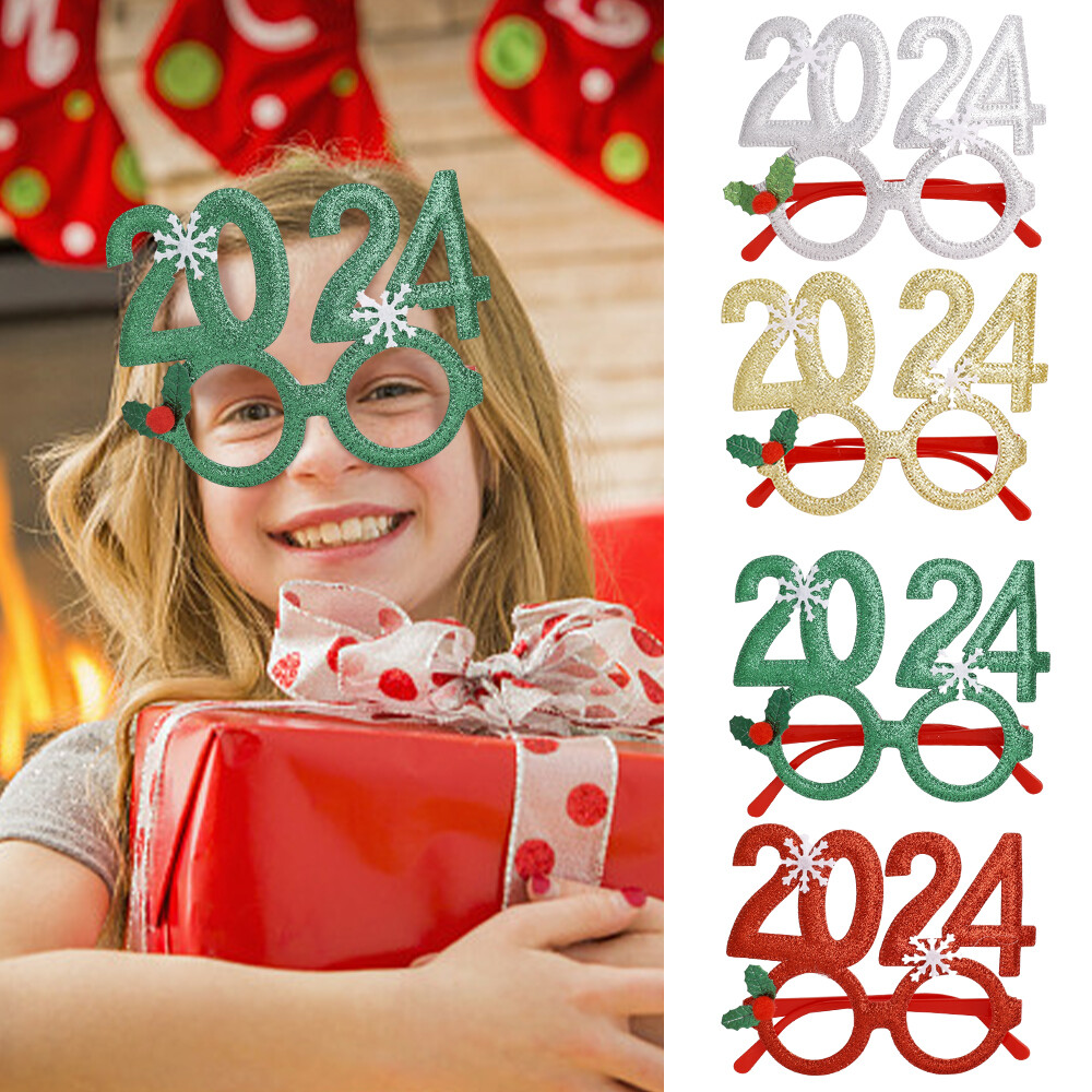 Kính nhựa giáng sinh đạo cụ chụp ảnh quà tặng trẻ em trang trí giáng sinh cho năm mới 2023 đồ trang trí giáng sinh tiệc tại nhà