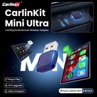 CarlinKit Wireless CarPlay Adapter Ultra Wired to Wireless Apple CarPlay and Android Auto 2 in 1 Support 5G WifI & Bluetooth 5.0 No Latency For Factory CarPlay Android Auto