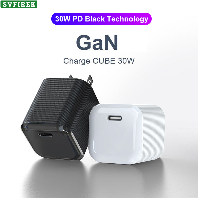 30w mini usb c gan charger pd power delivery bộ sạc nhanh bộ sạc type-c cho iphone 13 máy tính xách tay android macbook