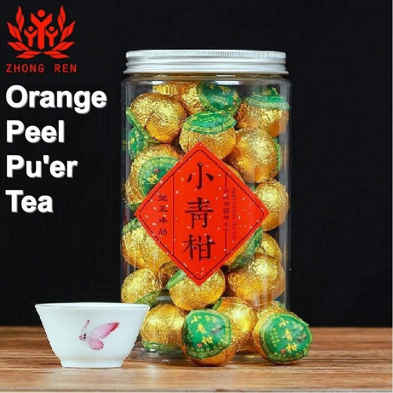 Gambar ?? ??? ?? ?? ?? ??? 250G Teh Hijau Kecil Citrus Orange Peel Pu er Teh Organik Semulajadi Perut Yang Berkhasiat, penjelasan Hati Menghapuskan Kebakaran 250G Teh Pu er Trà Puer