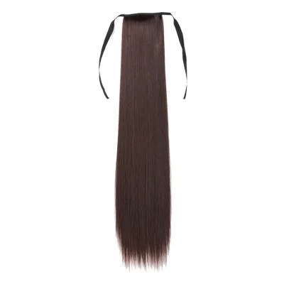 45cm/60cm/75cm/85cm Fashion Women Long Straight Drawstring Synthetic Hair Clip In High Ponytail Extension Hairpiece (2)