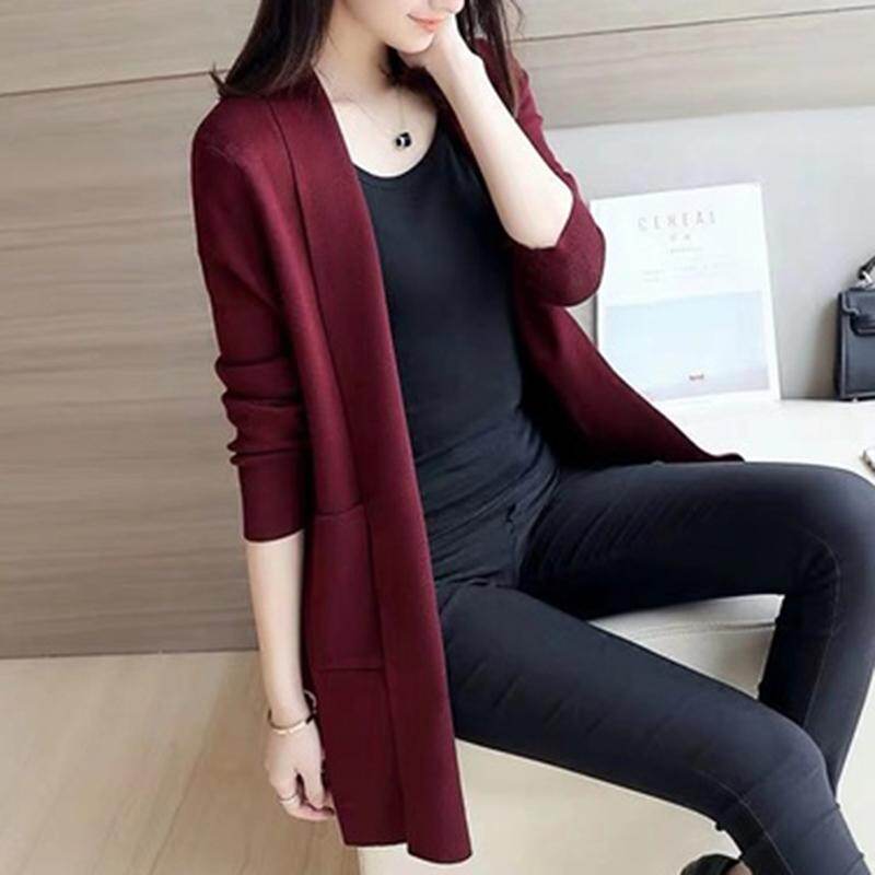 Pinellia flowers Women Coat Wild Loose 