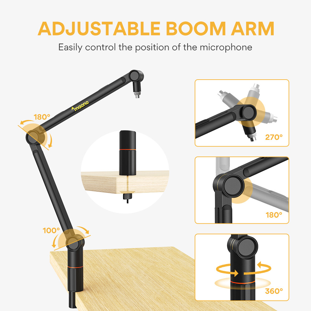 Maono ba91/ba92 micro boom stand khả năng chịu tải siêu cao cho micro