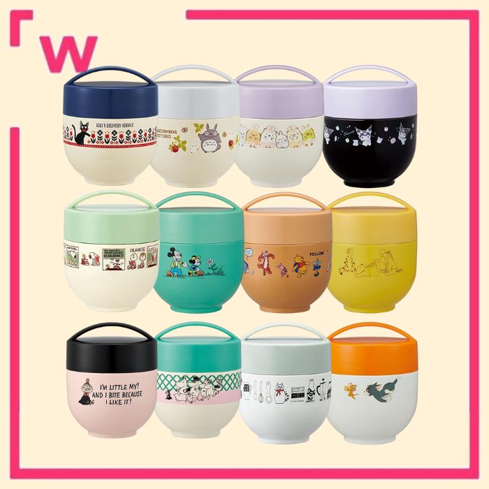 Skater Antibacterial insulated lunch box bowl shaped, lunch jar, 540ml LDNC6AG-A, Ghibli Kiki's delivery Service/Totoro/Sumikkogurashi/Kuromi sanrio/Snoopy/Mickey/Pooh/Moomin/Lisa Larson/ Tom & Jerry ราคา 1,097 บาท*ส่งฟรี