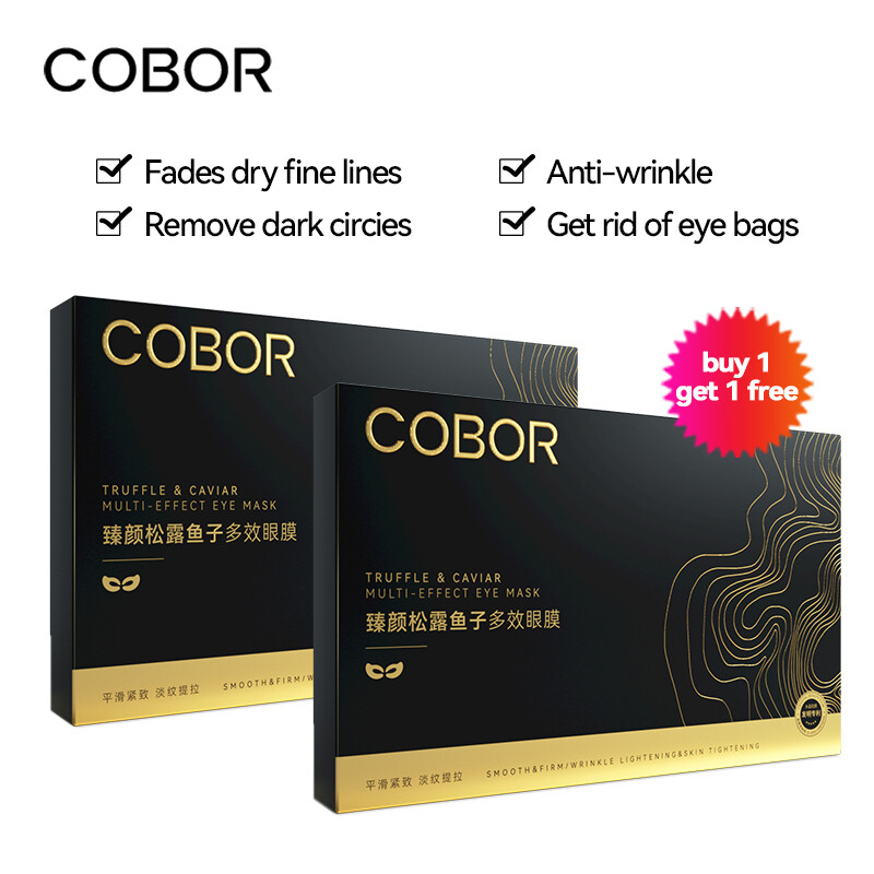 Gambar COBOR?Buy 1 Get 1?Truffle   Caviar Multi Effect Eye Mask Anti Aging Wrinkle Eye Patches Eye Bags Dark Circles Puffiness Moisturizing Collagen Hydro Gel Eye Masks Skincare(2 Box,10 Pairs)
