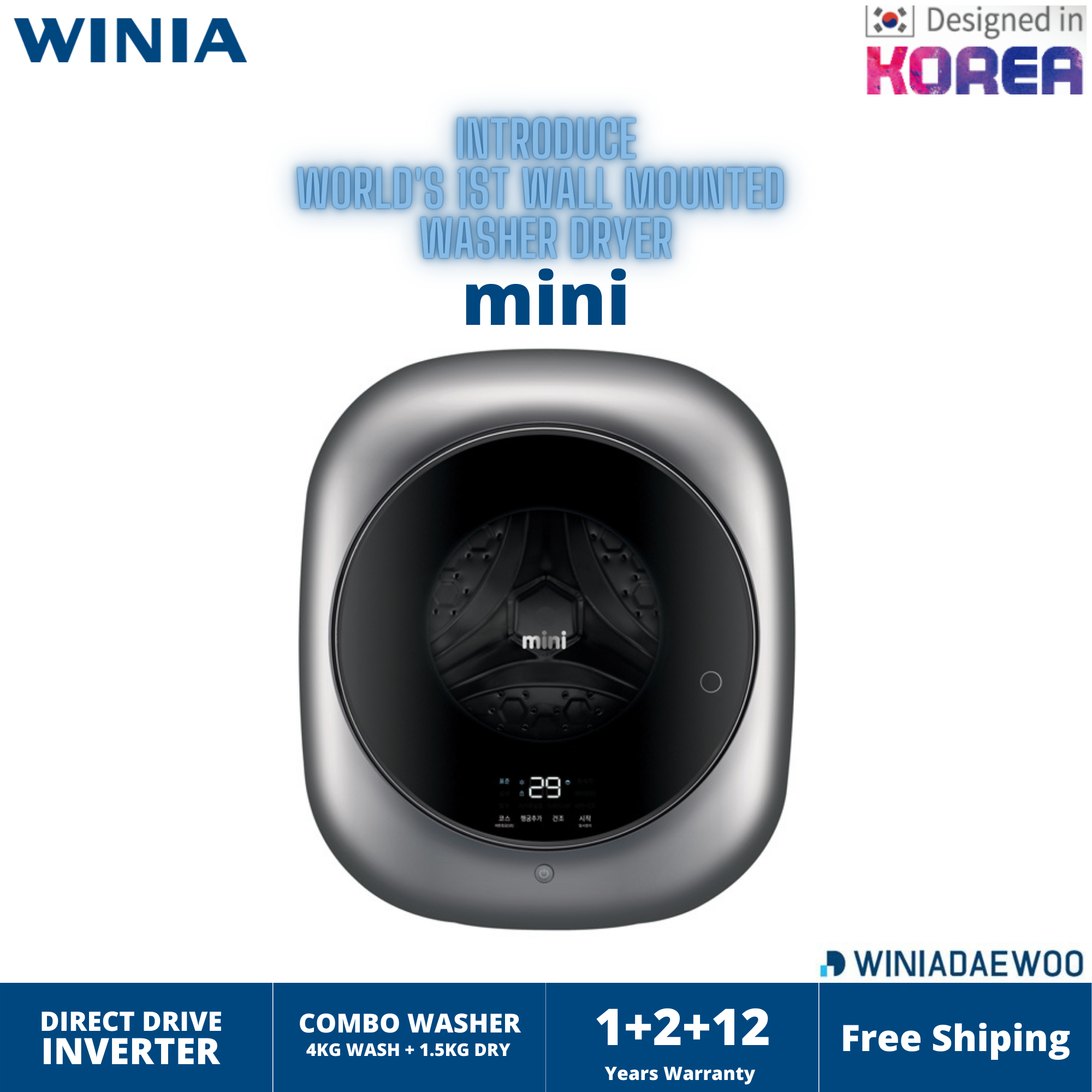 WINIA(DAEWOO) Mini Wall Installation Instruction Video