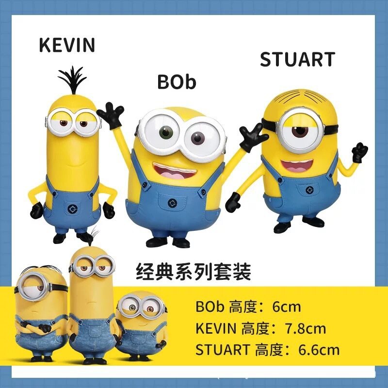Trong Kho ！ Đồ Chơi Trẻ Em Đồ Chơi Bức Tượng Hoạt Hình Biến Hình The Minions Giáo Dục Lắp Ráp Bộ Sưu Tập Q Phiên Bản Bộ Sưu Tập Hành Động Hình, Quà Tặng Sinh Nhật Cho Trẻ Em