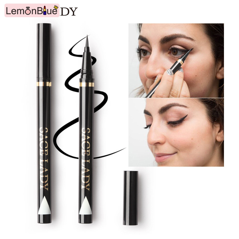Gambar LemonBlue SACE LADY Liquid Eyeliner Waterproof Makeup Black Eye Liner Long Lasting Smudge proof Cosmetic