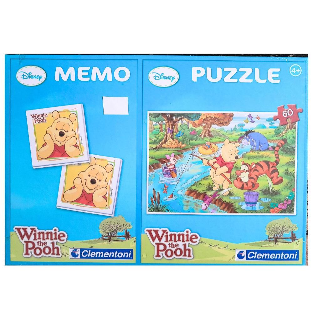 Juego de memoria y puzzle 60 piezas Winnie The Pooh Disney Clementoni ...