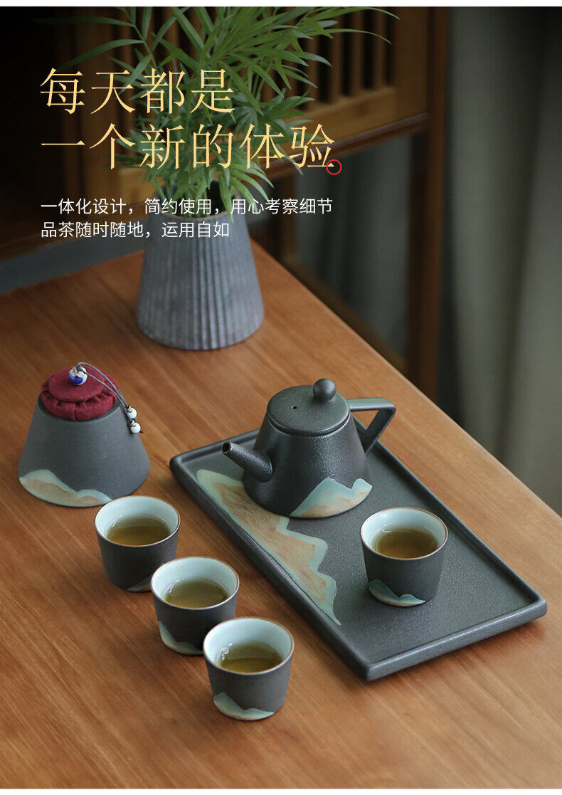 Cốc Trà Kiểu Nhật Cốc Chủ Nhân Gốm Thô Cốc Đơn Bộ Đồ Trà Kungfu Cốc Uống Trà Cốc Uống Trà Cốc Cổ Điển Gốm Sứ