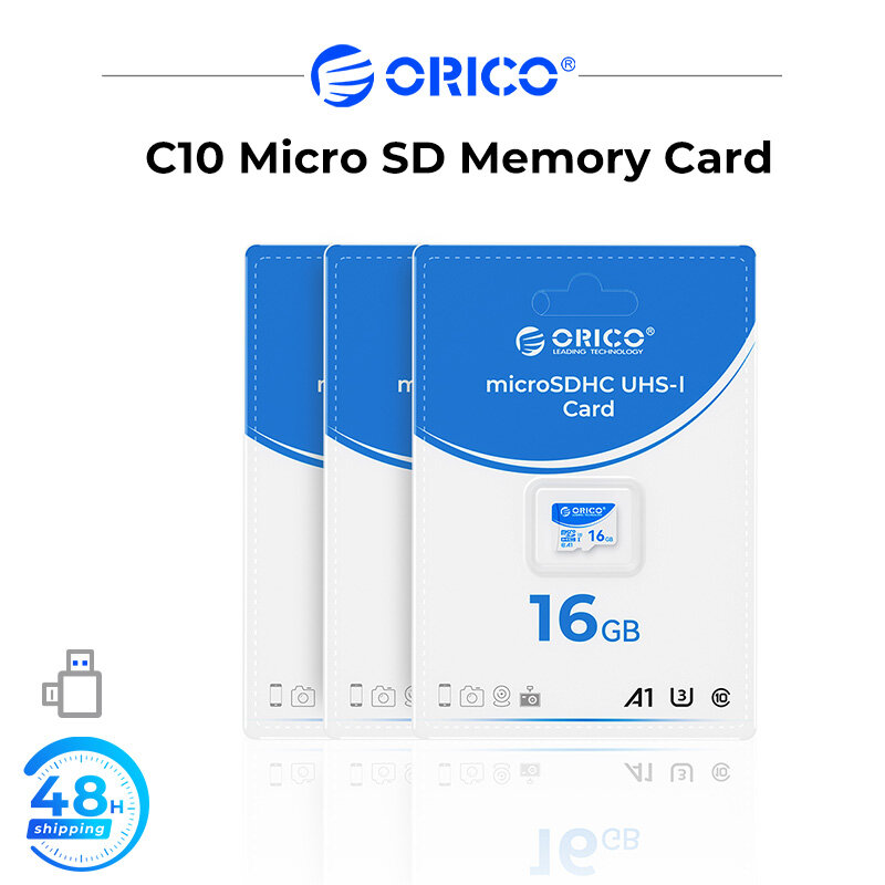 ORICO T3 Mirco SD Card 128G/64G/32G/16G Memory Card For CCTV Camera Dash Cam microSD UHS-I Card ราคา 109 บาท*ส่งฟรี