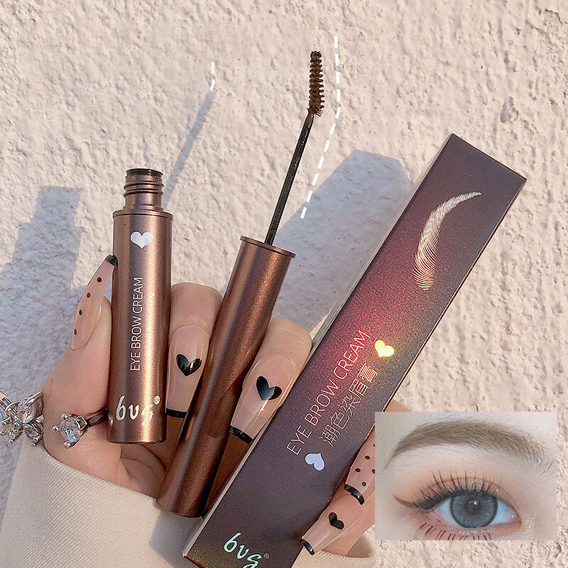 Beautybigbang kem mascara lông mày chống nước lâu trôi dụng cụ làm đẹp trang điểm bóng lông mày kèm cọ gel nhuộm lông mày