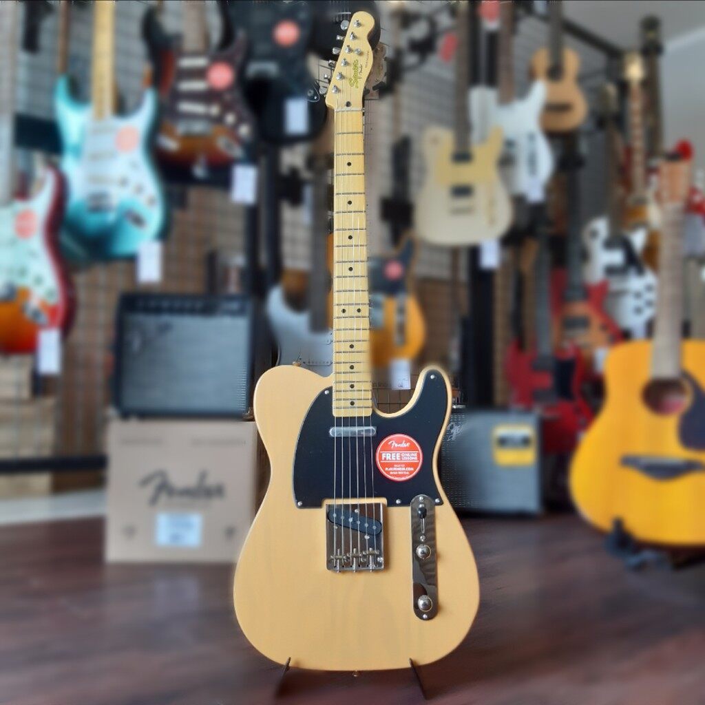 Squier Classic Vibe 50s Telecaster Electric Guitar Maple Fretboard Butterscotch Blonde Lazada