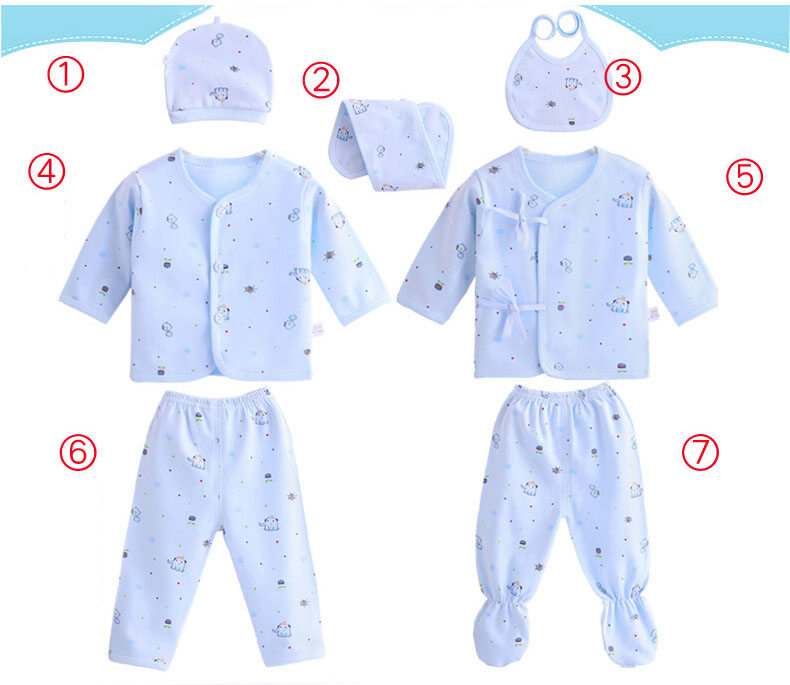 7 piece baby clothes set