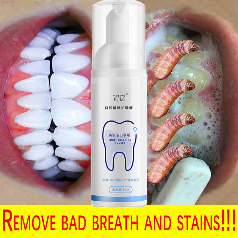 Gambar Whitening Teeth Products Original Teeth Whitening Toothpaste Teeth Cleaner Tartar Stain Removal Whitening Toothpaste Teeth Whitening Mousse 60ML