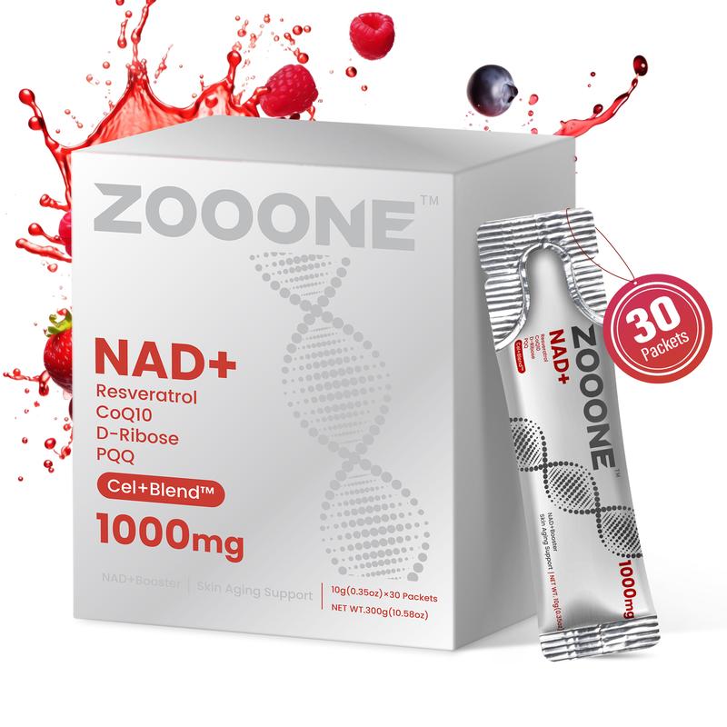 ZOOONE-1000mg NAD+ Berry Flavor Drink Mix for Skin Aging Support, Energy, and Focus - 30 Pack --fe72164c Harga  124 Ringgit*Penghantaran Percuma