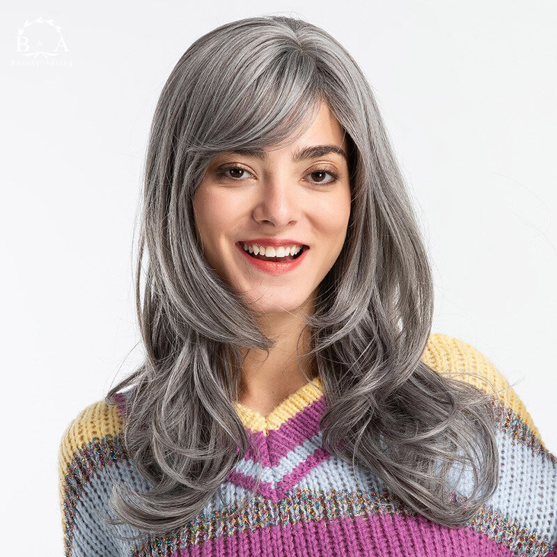 Gambar Women Ladies Man made Wigs Fringe Wigs Long Curly Hair for Cosplay Party Women Ladies Cosplay Party Wigs Man made Fringe Long Curly