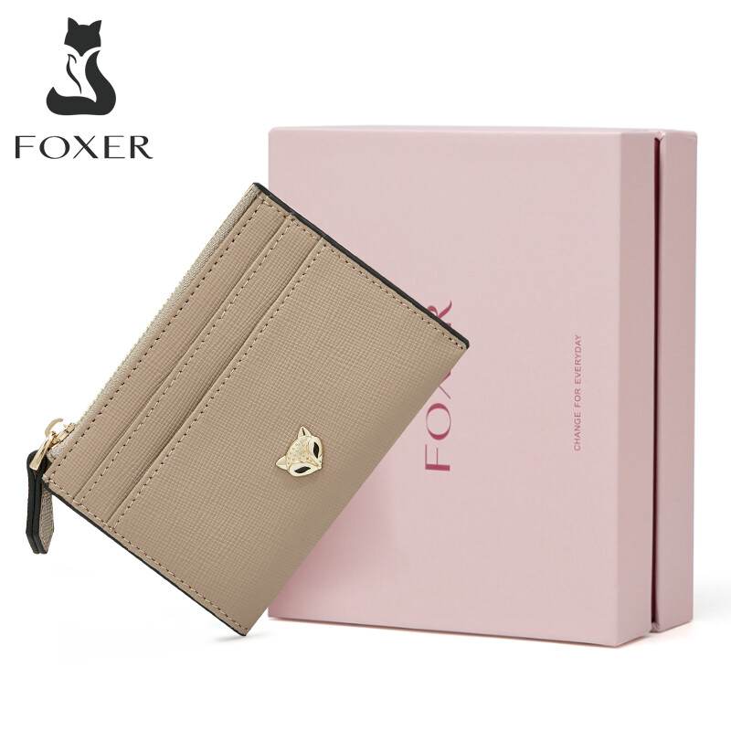 Foxer Ví Cho Phụ Nữ Ví Ban Đầu Phụ Nữ Mang Nhãn Hiệu Ví đựng thẻ cho nữ Đồng Xu Ví cho nữ