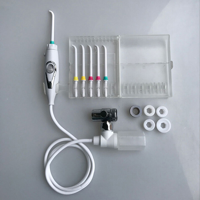 Gambar 6 Tip Family Switch Faucet Oral Jet Irrigator Pressure Water Dental Flosser Set
