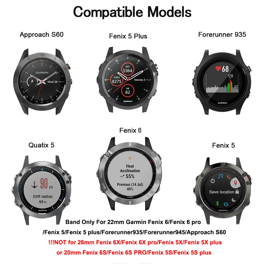 strap garmin fenix 5s