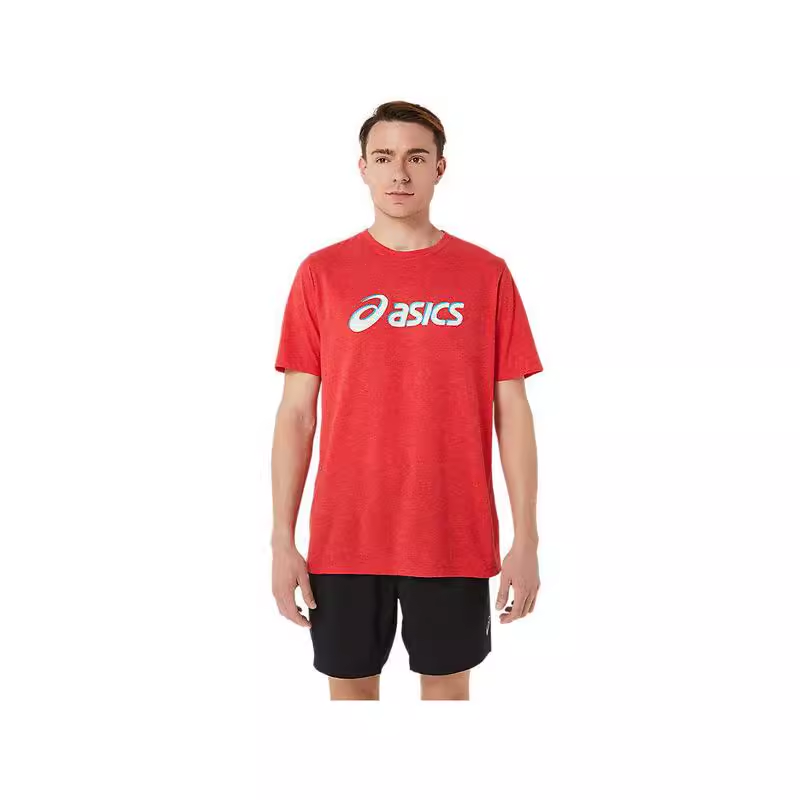 Asi Áo sơ mi văn hóa tay ngắn cổ tròn vải cotton thoáng khí thường ngày mùa hè cho nam đơn giản và đa năng