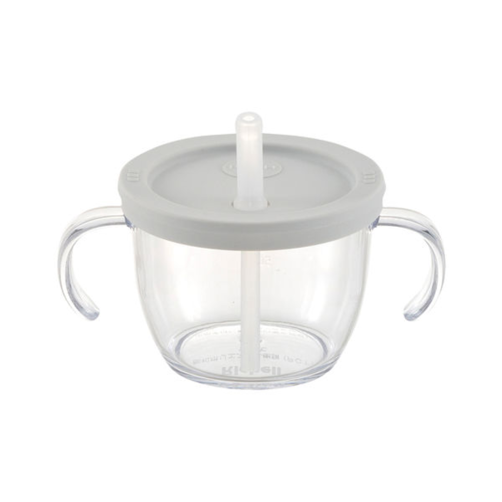 Richell Aqulea Cup and Mug Straw Type R Yellow / Navy Blue / Light Gray / Light Blue 150ml