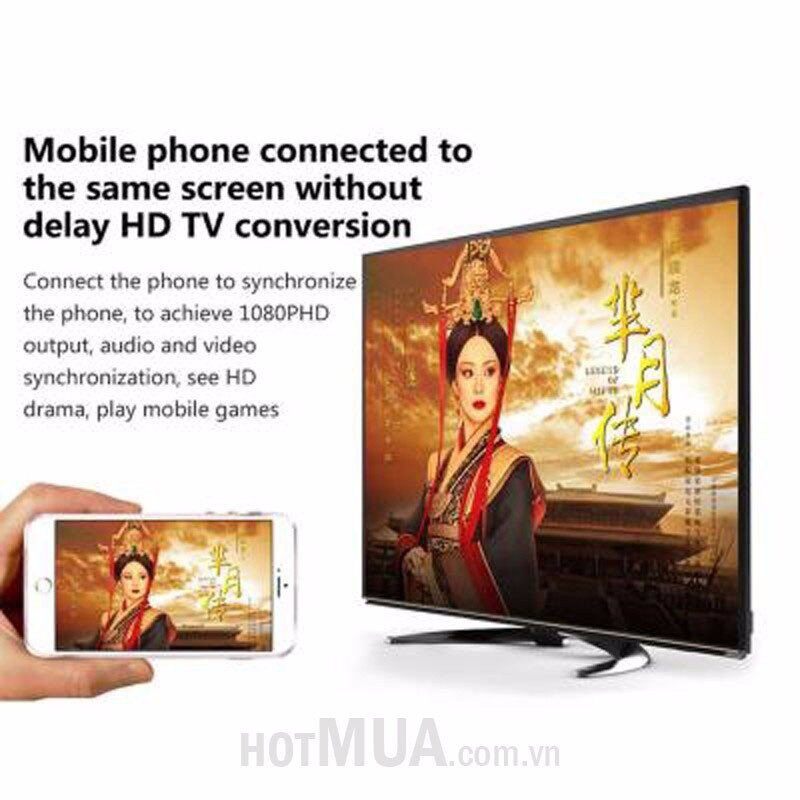 Dây chuyển lightning ra HDMI, iphone ra HDMI 6