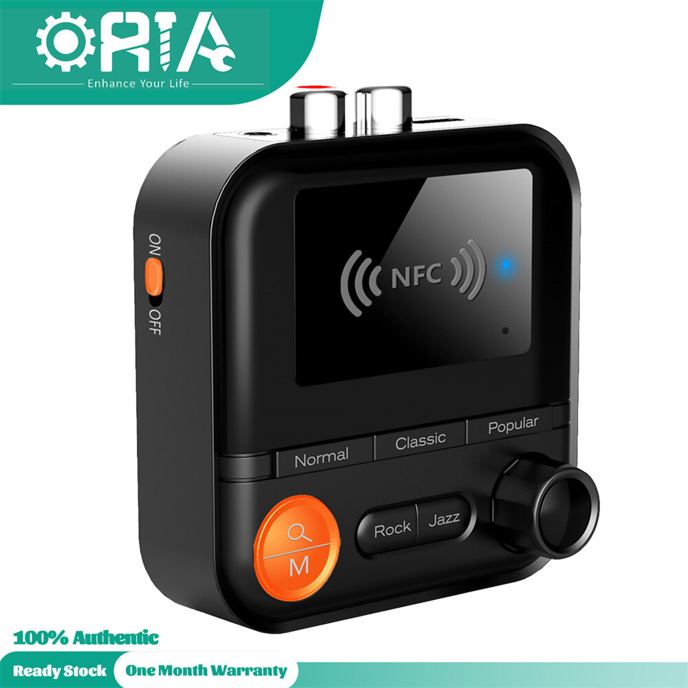Oria bộ thu phát bluetooth 2 trong 1 bộ phát âm thanh bộ chuyển đổi âm thanh bluetooth 5.2 với cáp aux 3.5mm, cáp hoa sen, tương thích với tai nghe hệ thống âm thanh nổi gia đình máy tính