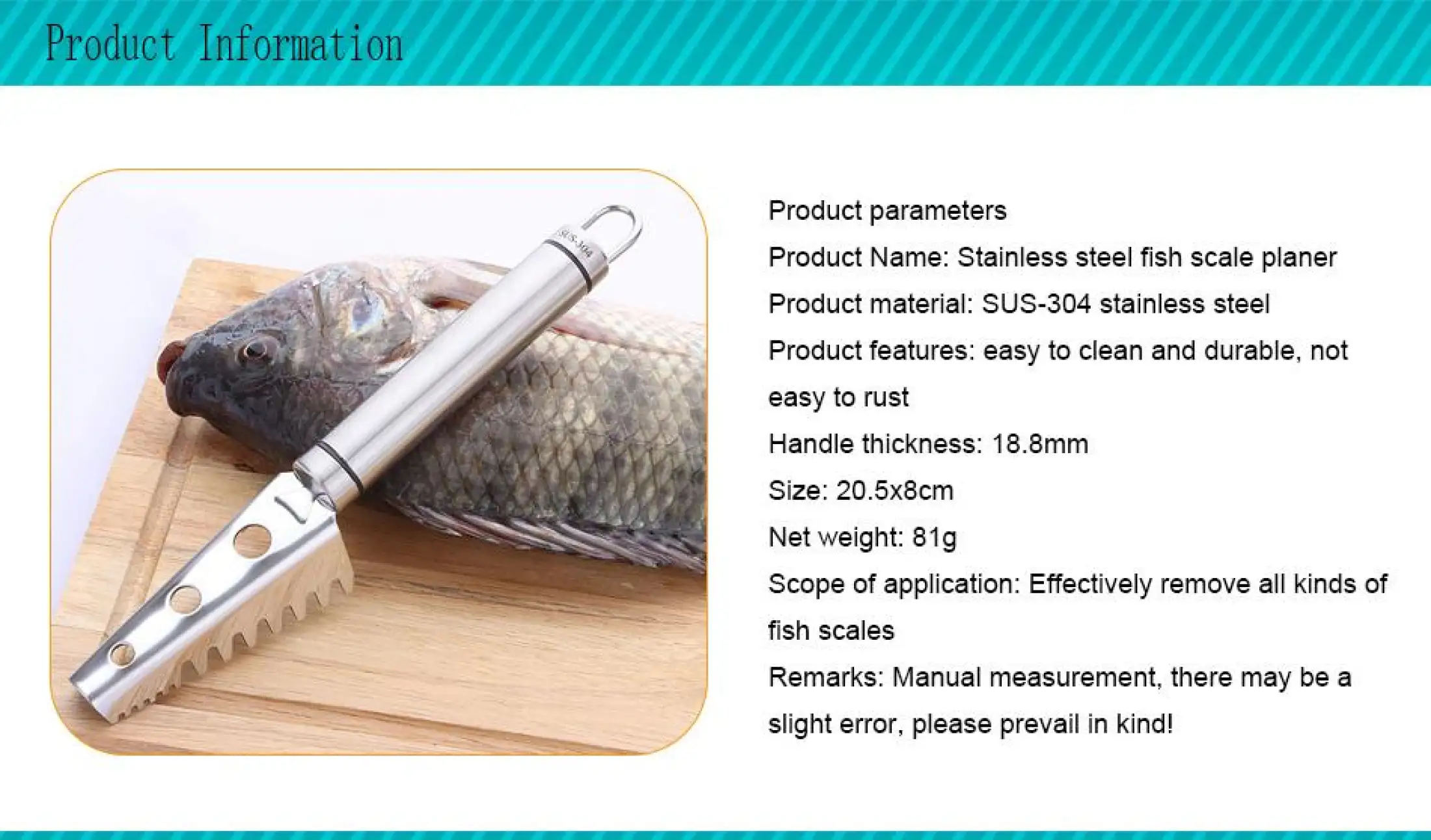 2 Pieces Fish Descaler Cleaning Tools Fish Scale Remover 304 Stainless Steel Fish Scaler Brush Fish Descaling Tool for Fast Scales Peeling 