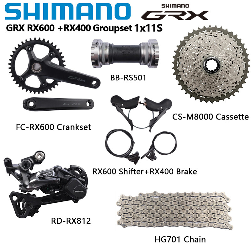 Shimano GRX RX600 RX400 Hydraulic Disc Brake Groupset 1x11 Speed