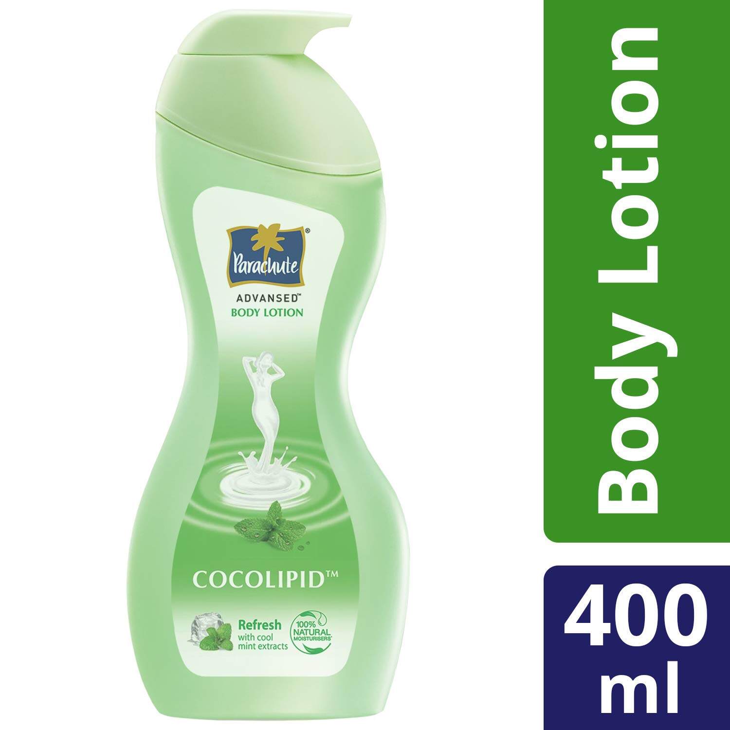 Gambar Parachute Advansed Body Lotion Refresh   Losyen Badan   400 Ml   Halal Certified