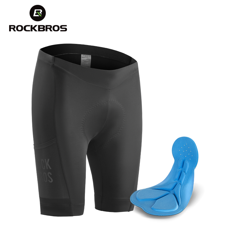 ROCKBROS Men's Cycling Shorts With Pocket Shockproof 3D Pad Powerband MTB Shorts Sweat-absorbed Comfortable Bicycle Shorts ราคา 641 บาท*ส่งฟรี