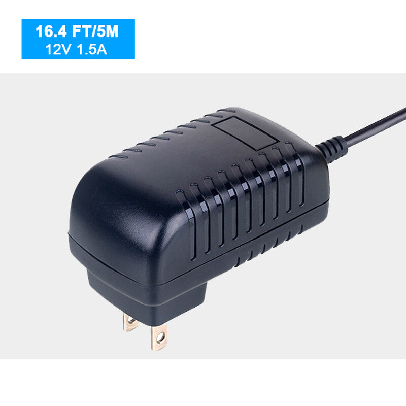 DC 5M 2.1mm x 5.5mm 12V Variable Power Supply Cord Plug For CCTV Security Camera