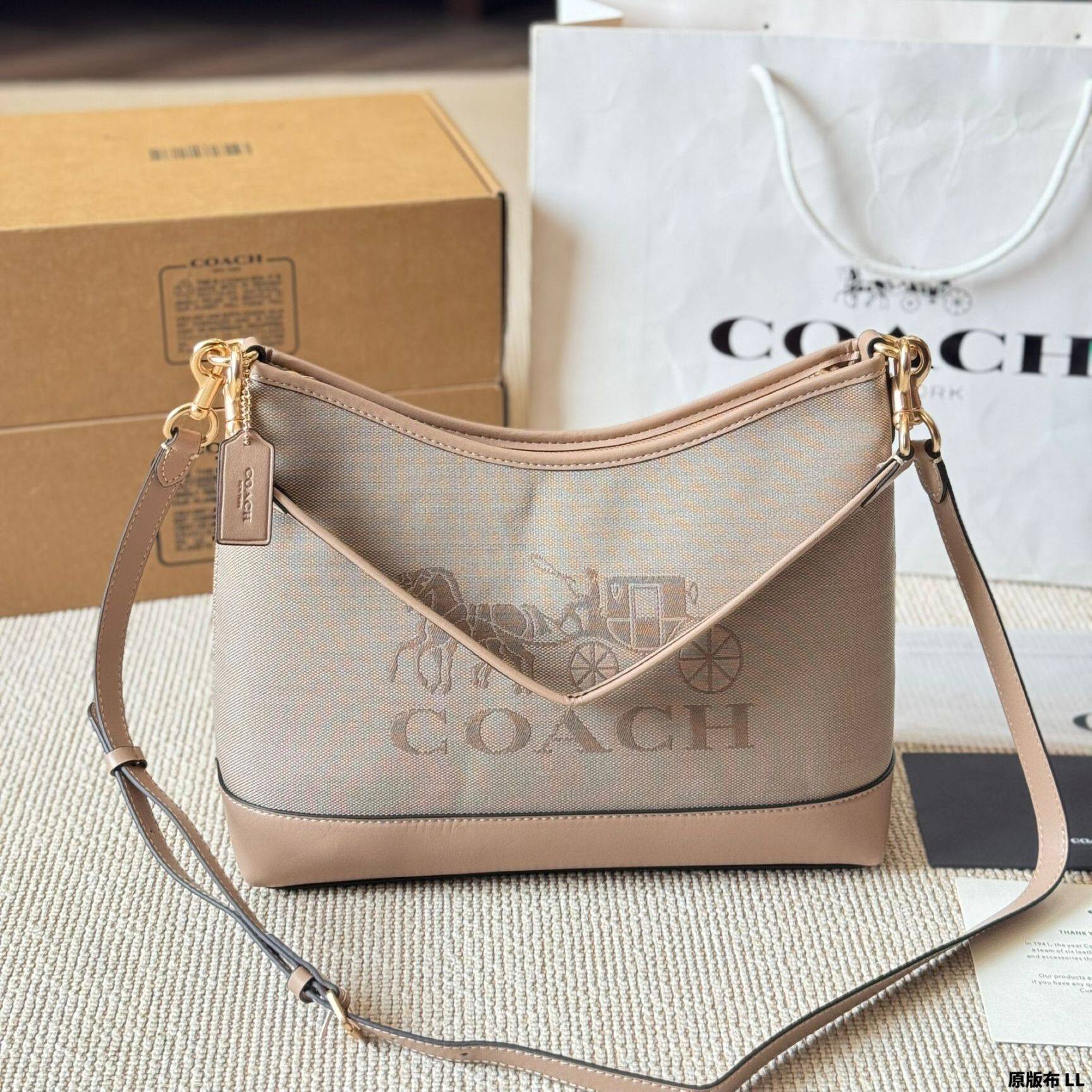 Coach Ladies Handbag Shoulder Sling Bag Premium Pu Leather