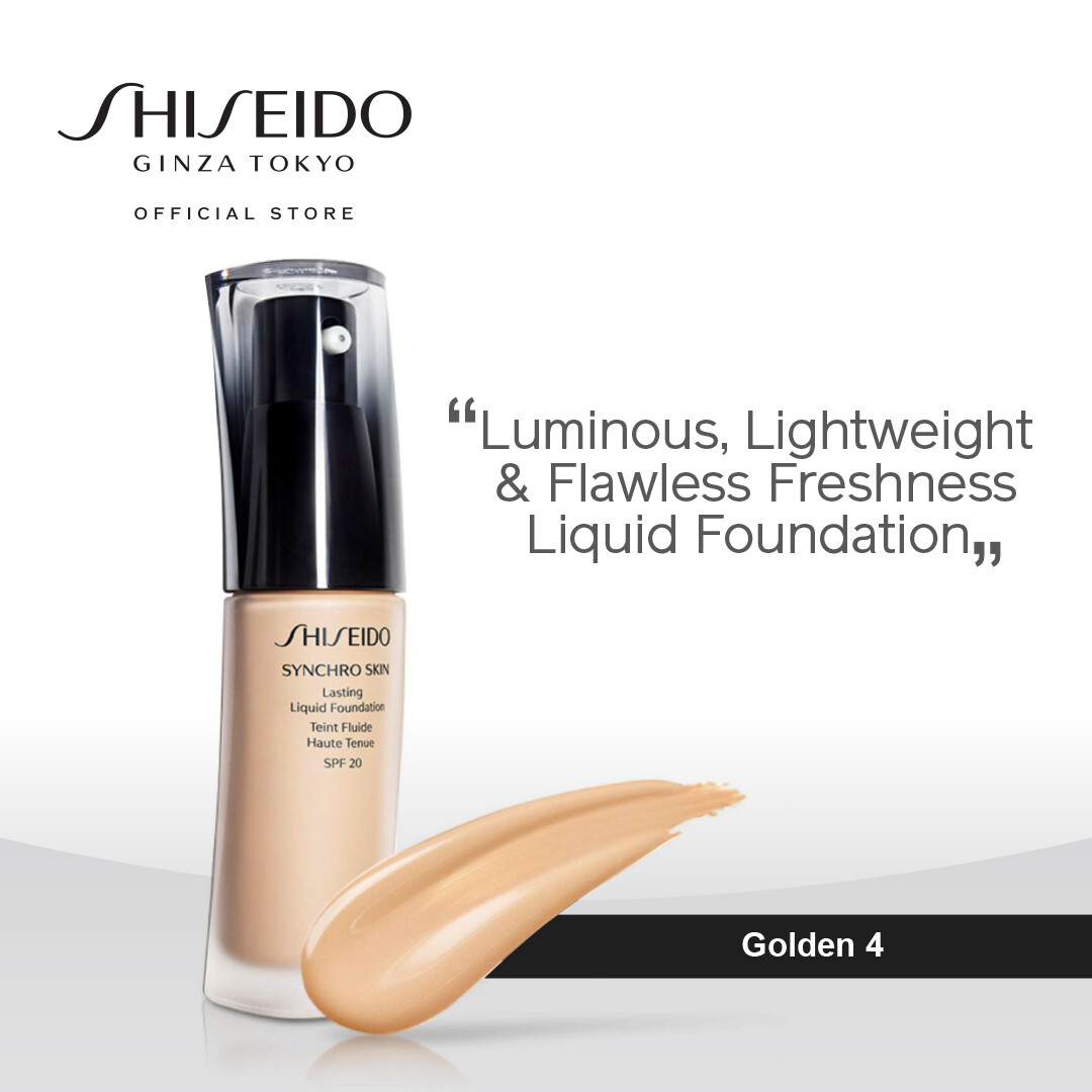 Gambar Shiseido Makeup Synchro Skin Glow Luminizing Fluid Foundation