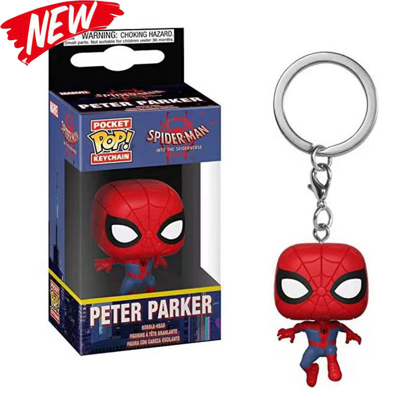 Available 1pcs Funko POP Marvel Avengers 3 Keychain PVC nhiều phong cách Spiderman Bộ sưu tập mô hình nhỏ quà tặng