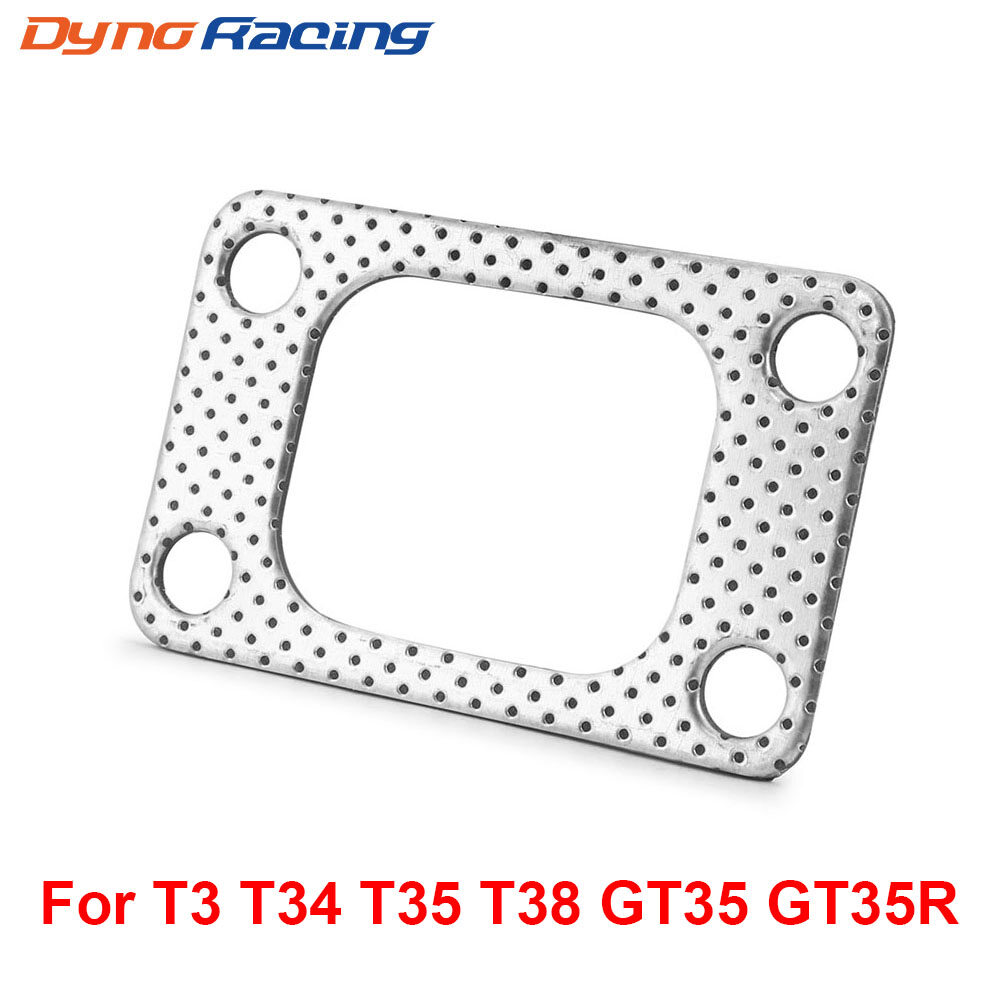 5pcs Aluminum T3 T34 T35 T38 GT35 GT35R Turbo Charger Inlet Manifold Flange Down Pipe Gasket