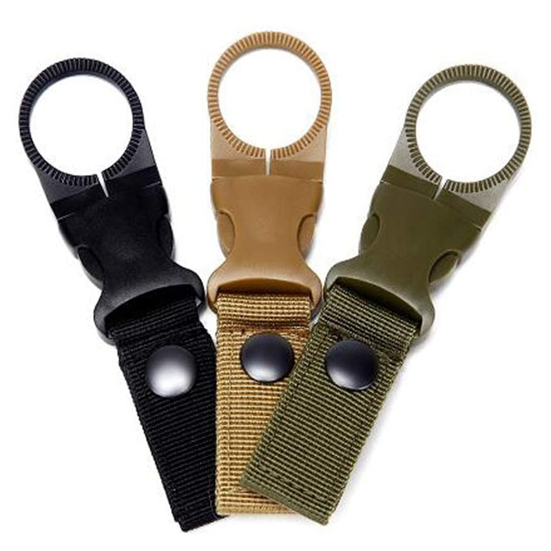 Khóa chai nước ngoài trời Dây thắt lưng nilông chiến thuật, với khóa khóa, khóa móc, móc khóa, vải và Dây đeo đi bộ đường dài