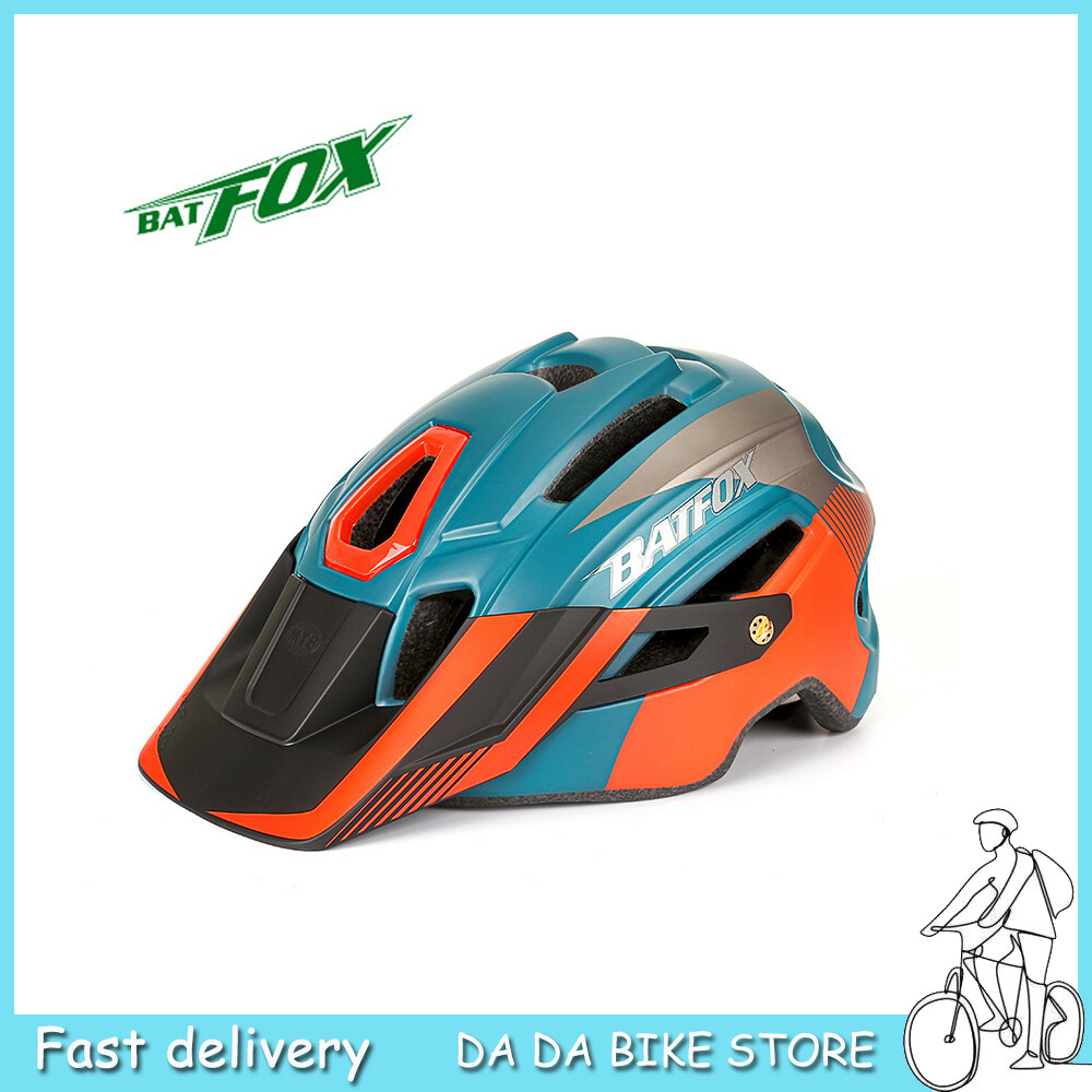 Batfox mũ bảo hiểm xe đạp mũ bảo hiểm lái xe tích hợp xe đạp leo núi có đèn cảnh báo mũ bảo hiểm lái xe 8280