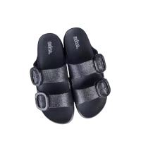รองเท้าขาตั้งกล้อง Melissa สำหรับรองเท้าแตะสตรีปุ่มกดคู่ชุดรองเท้าลำลองสตรีรองเท้าแตะชายหาดใส่สบาย