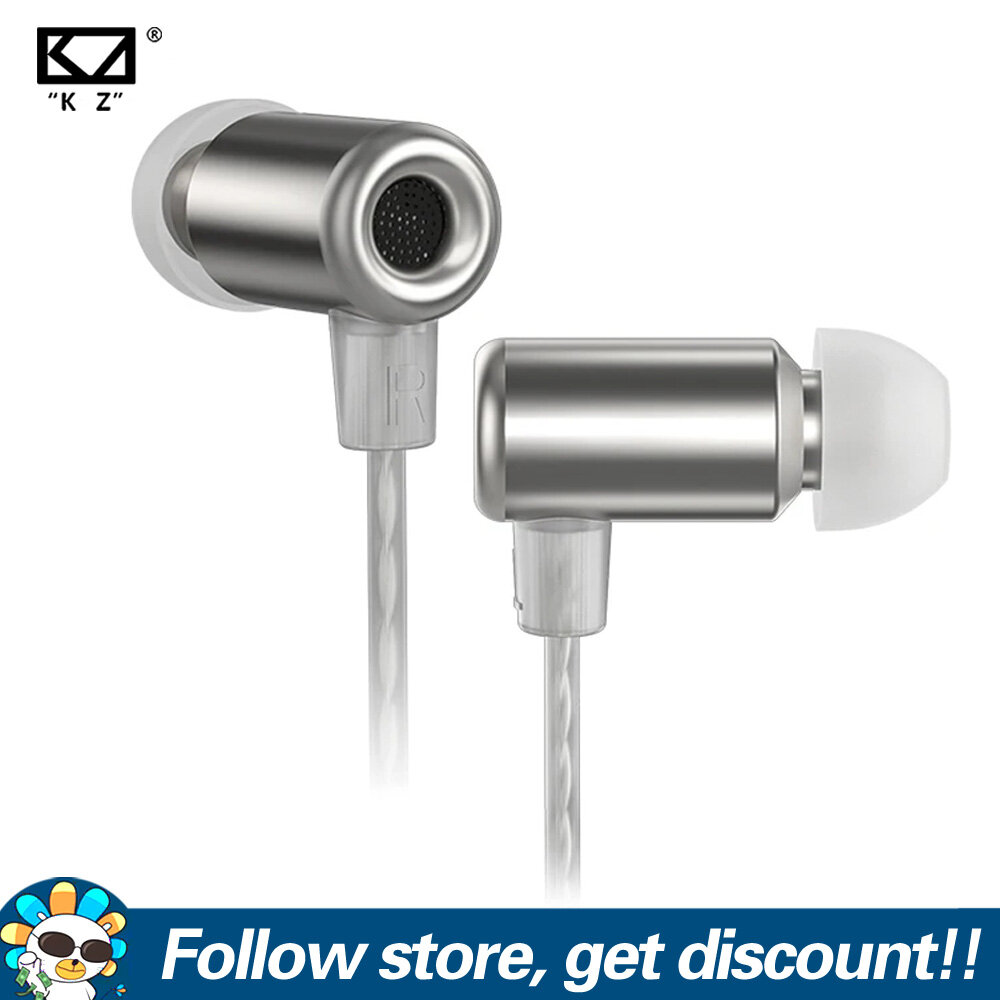 KZ Ling Long Earphones Dynamic HIFI Bass Music Earbuds Noise Cancelling In Ear Monitors Ergonomic Design Outdoor Sprot Running Gaming Headsets 3.5mm Metal Wired Headphones For Smartphones MP3 MP4 Players Tablet Laptops Computers Harga  104 Ringgit*Penghantaran Percuma