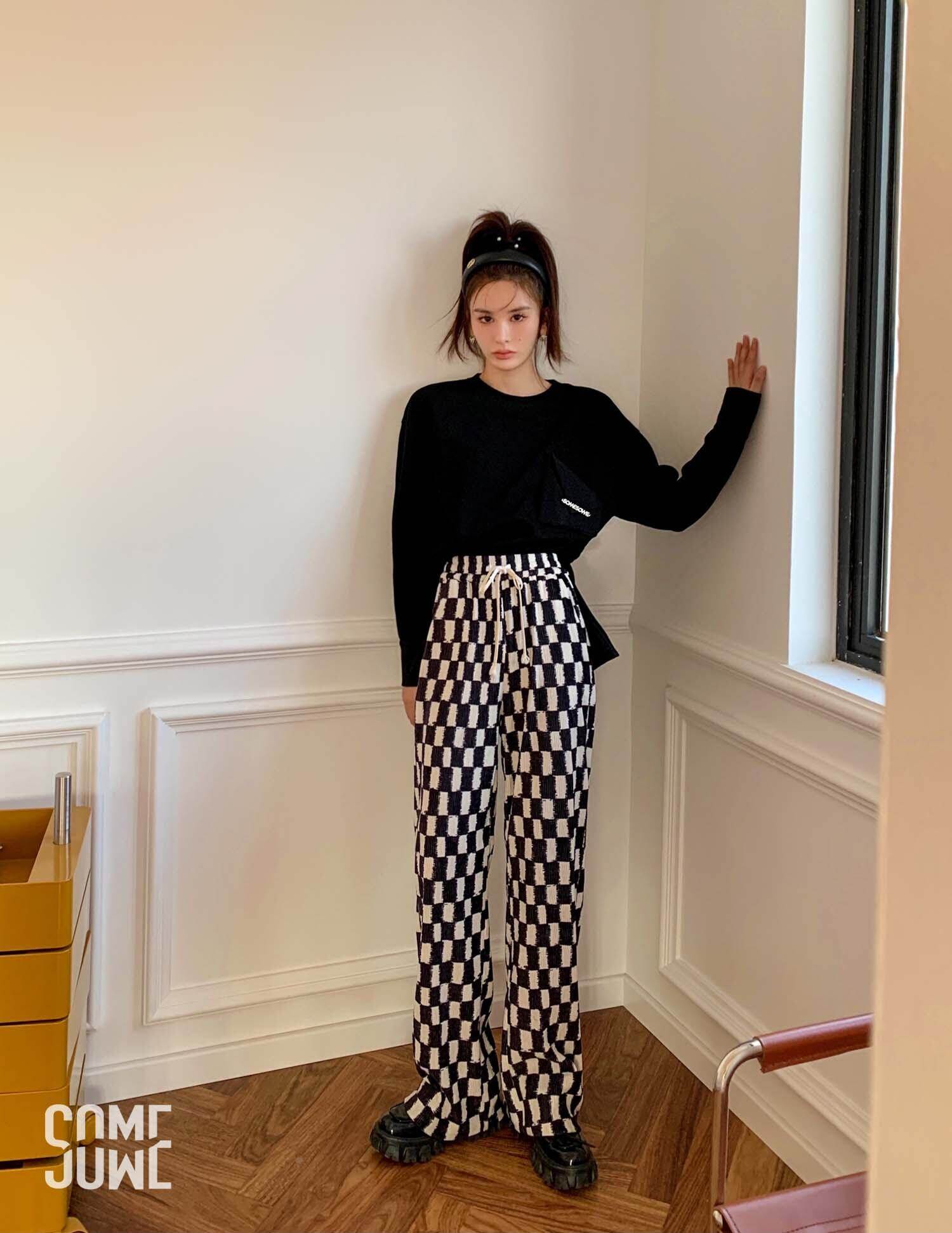 High Waist Straight Casual Pants | Lazada