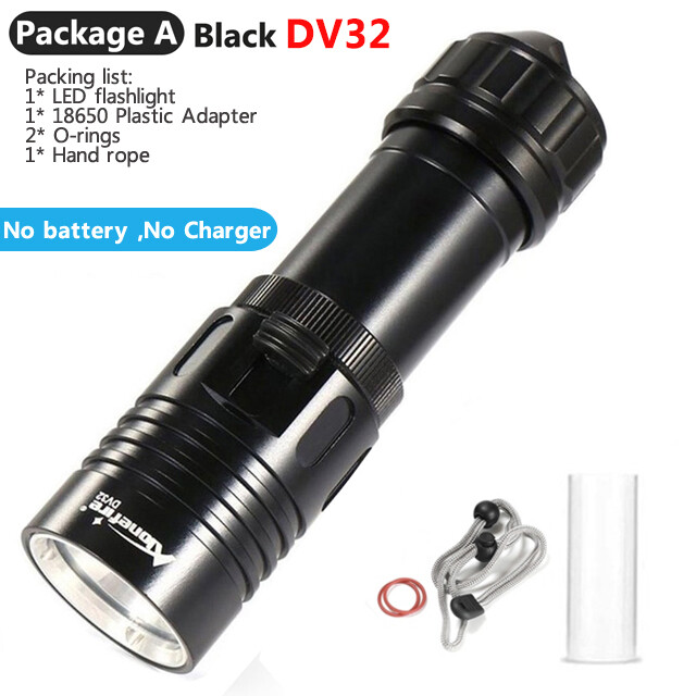 Alonefire DV30 DV32 3000LM XM-L2 LED Diving Flashlight Torch 100M Underwater Waterproof Scuba Diving