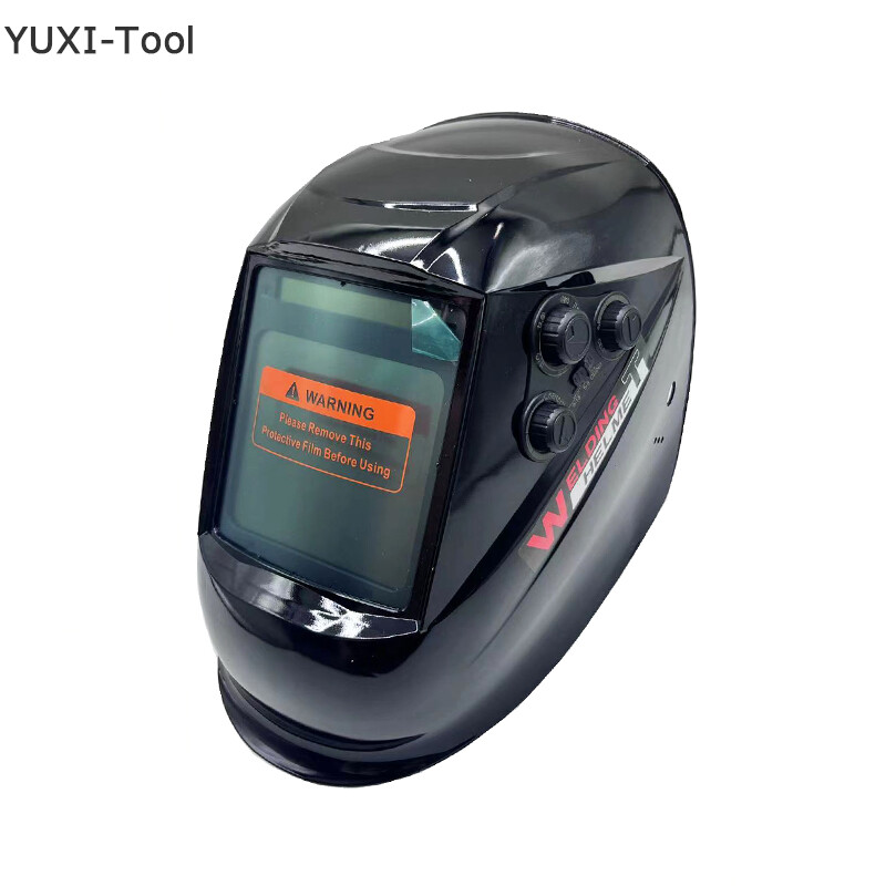 Mặt nạ hàn năng lượng mặt trời tự động li pin điện DIN4/9-13 Tig Mig Mũ bảo hộ hàn tự động làm tối